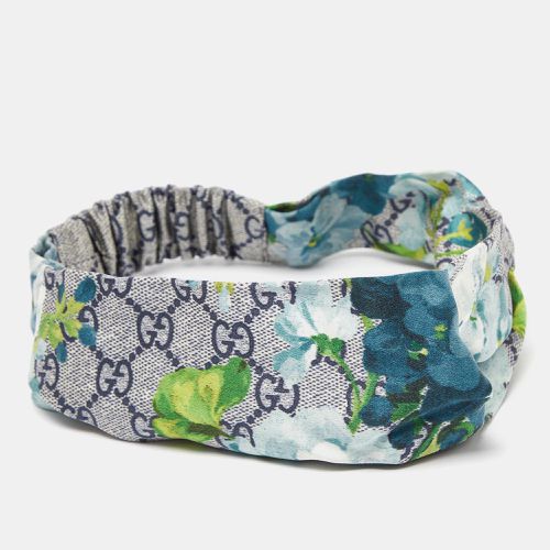 Gucci Blue GG Blooms Print Silk Headband - Gucci - Modalova