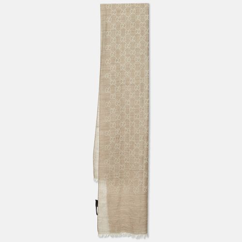 GG Jacquard Wool & Silk Stole - Gucci - Modalova