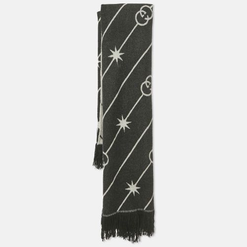 Gucci Black GG Wool Jacquard Shawl - Gucci - Modalova