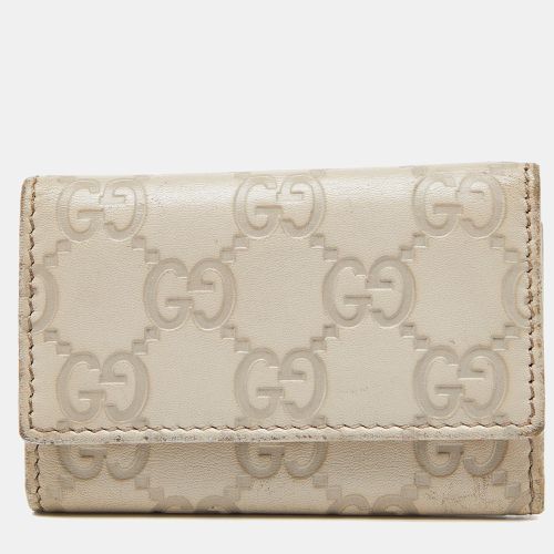 Gucci Beige Guccissima Leather Bow 6 Key Holder - Gucci - Modalova