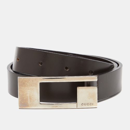 Gucci Brown Leather G Buckle Waist Belt 75CM - Gucci - Modalova