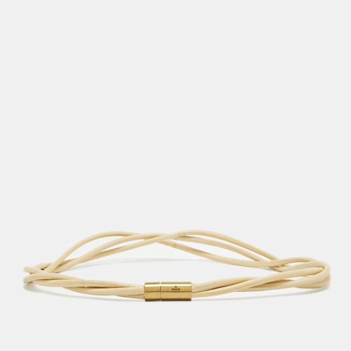 Gucci Cream Leather Twisted Waist Belt - Gucci - Modalova