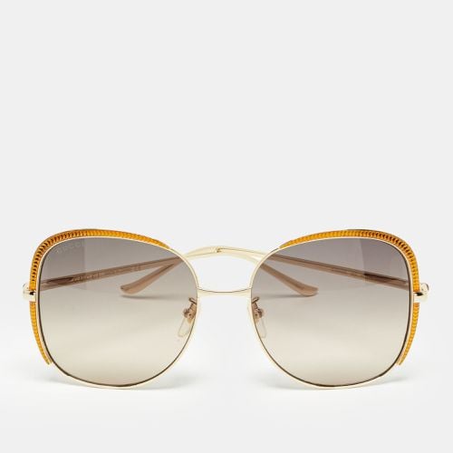 Gucci Gold Gradient GG0400S Oversized Sunglasses - Gucci - Modalova