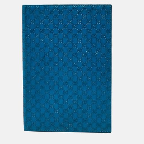 Gucci Blue Microguccissima Leather Notebook Agenda Cover - Gucci - Modalova