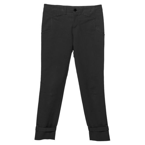 Gucci Black Stretch Cotton Buckle Hem Pants S - Gucci - Modalova