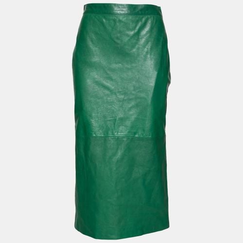 Gucci Green Leather Pencil Midi Skirt M - Gucci - Modalova