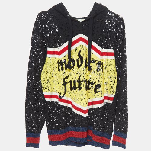 Gucci Black Lace Modern Future Hoodie S - Gucci - Modalova