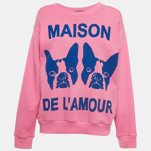 Gucci Pink Dogs Print Cotton Sweatshirt XS - Gucci - Modalova