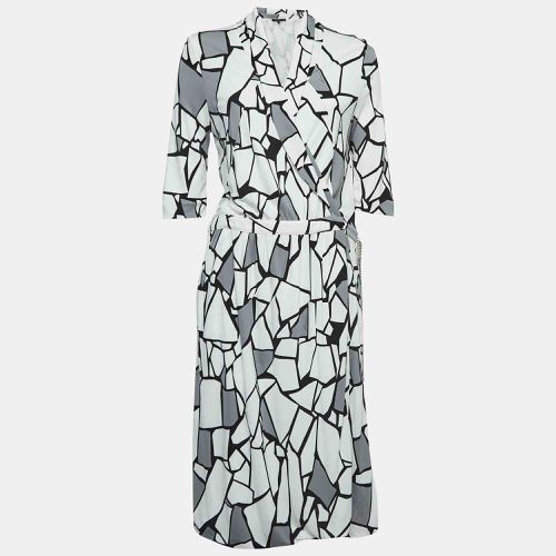 Gucci Monochrome Printed Jersey Midi Wrap Dress XL - Gucci - Modalova