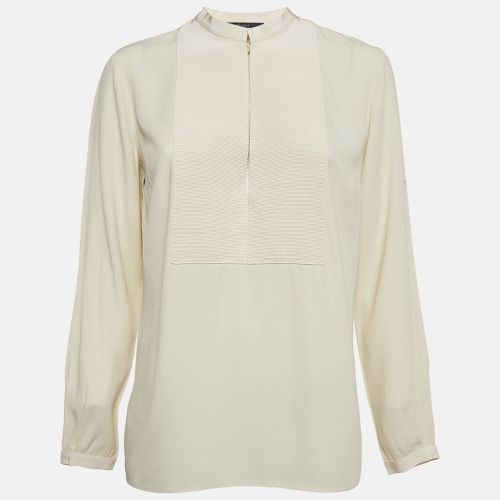 Gucci Beige Crepe Full Sleeves Top M - Gucci - Modalova