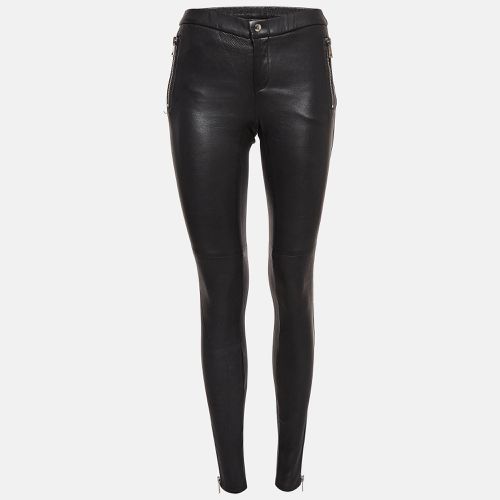 Gucci Black Leather Skinny Pants S - Gucci - Modalova