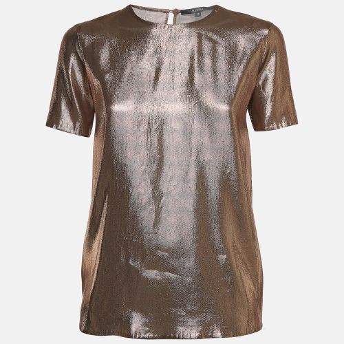 Gucci Gold Silk Blend Lamé Top S - Gucci - Modalova