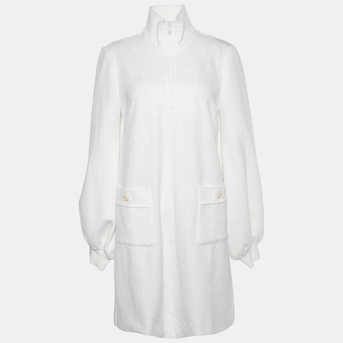 Gucci White GG Embossed Jersey Mini Dress S - Gucci - Modalova