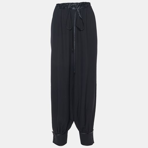 Gucci Black Silk Blend Loose Fit Trousers M - Gucci - Modalova