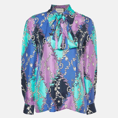 Gucci Multicolor GG Rhombus Printed Silk Buttoned Up Shirt S - Gucci - Modalova