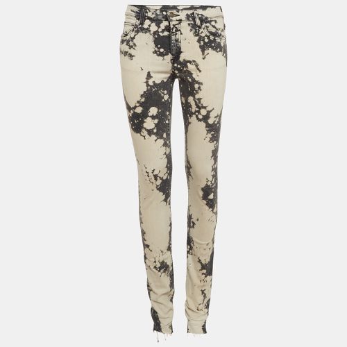 Gucci Grey Abstract Bleach Pattern Denim Embroidered Jeans S Waist 26" - Gucci - Modalova