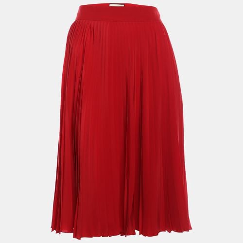 Gucci Red Pleated Silk Midi Skirt M - Gucci - Modalova