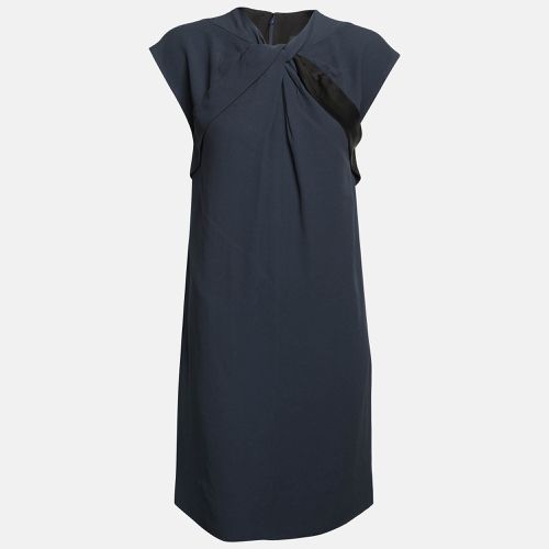 Gucci Navy Blue Crepe Twist Detail Sleeveless Mini Dress S - Gucci - Modalova