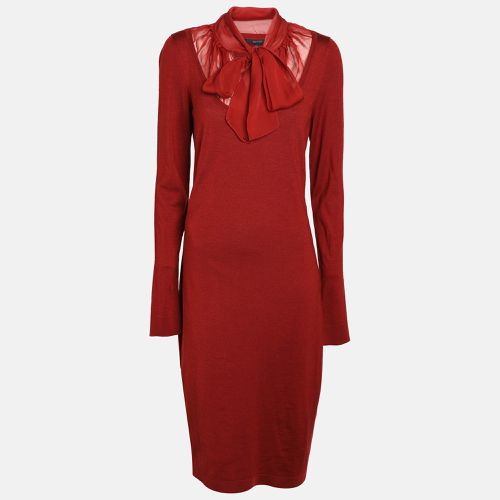 Silk & Wool Knit Midi Dress L - Gucci - Modalova