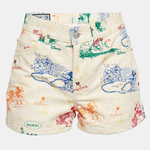 X Disney Mickey Print Denim Shorts S - Gucci - Modalova