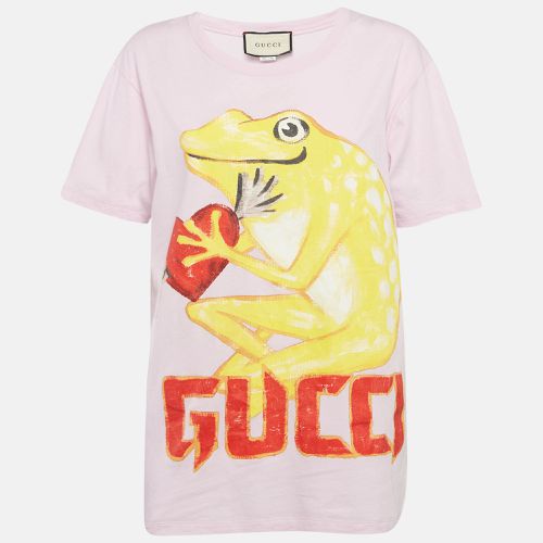 Frog Print Cotton Knit T-Shirt S - Gucci - Modalova