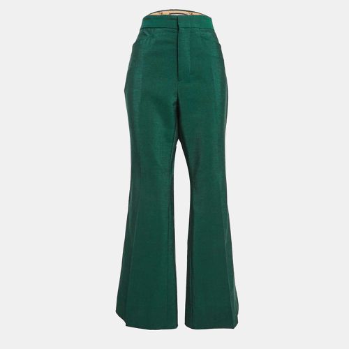 Wool Wide Leg Trousers L - Gucci - Modalova