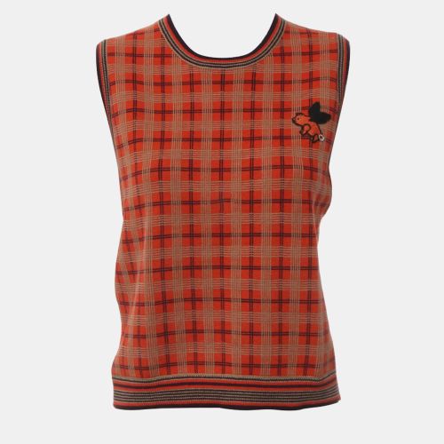 Gucci Plaid Wool Sleeveless Sweater L - Gucci - Modalova