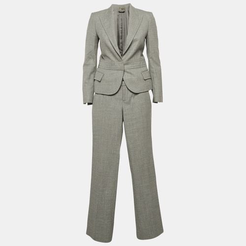 Gucci Grey Patterned Wool Single Breasted Suit Set S - Gucci - Modalova