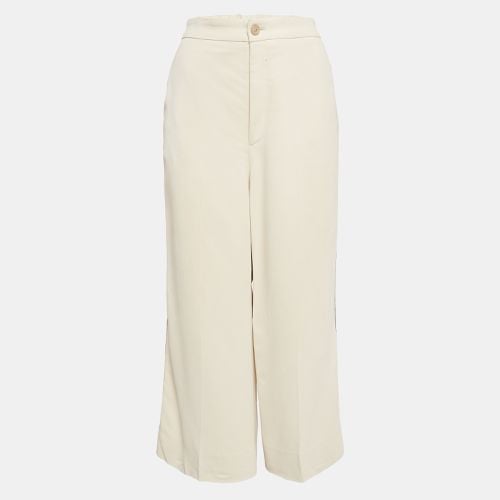 Crepe Contrast Tape Detail Trousers L - Gucci - Modalova