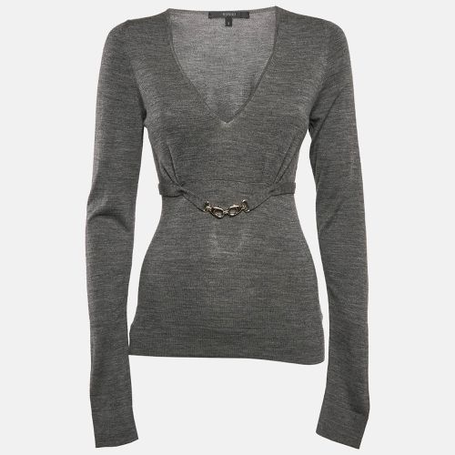 Wool Knit Belted Long Sleeve Top S - Gucci - Modalova