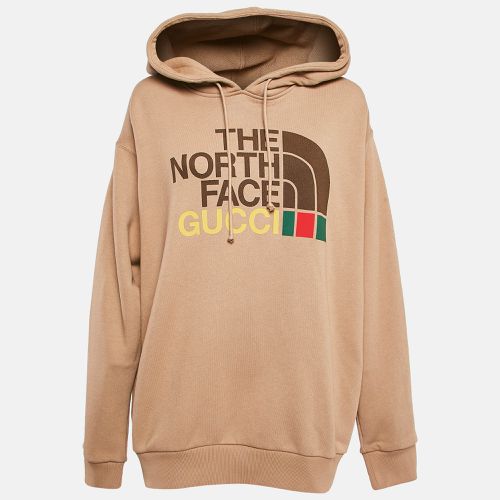 X The North Face Logo Print Cotton Knit HoodieM - Gucci - Modalova