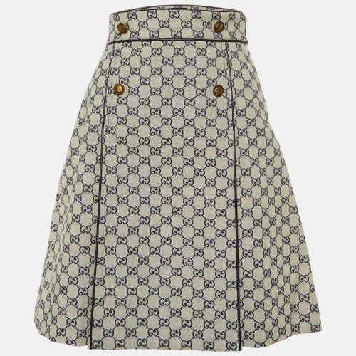 Gucci Ecru GG Jacquard Canvas A-Line Skirt S - Gucci - Modalova