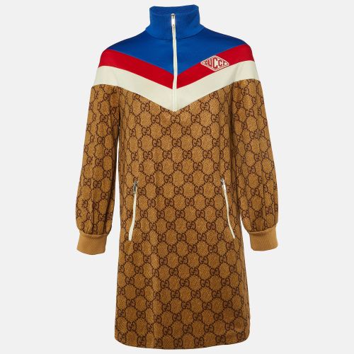 Gucci Brown GG Print Technical Jersey Mini Dress S - Gucci - Modalova