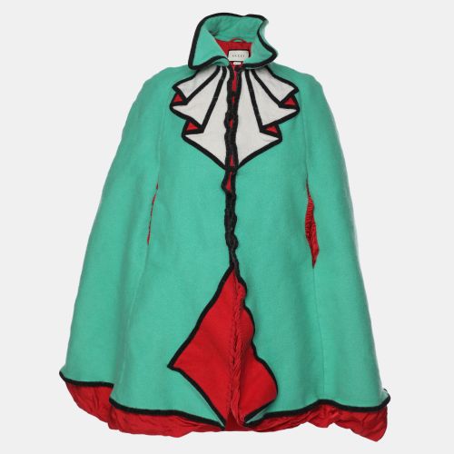 Wool Trompe L'oeil Cape M - Gucci - Modalova