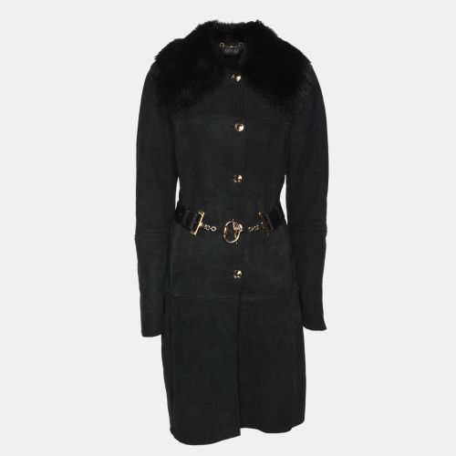 Suede and Fur Belted Mid-Length Coat M - Gucci - Modalova