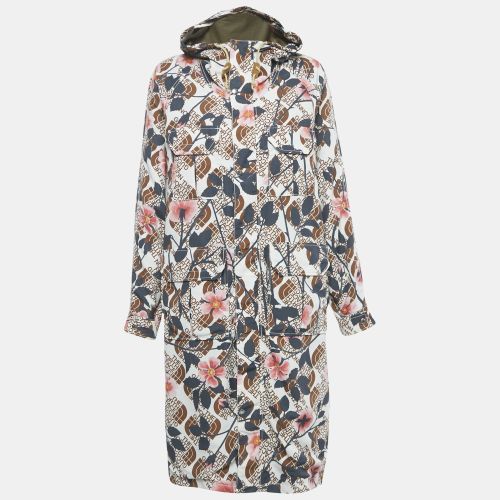 Gucci X North Face Multicolor Floral Print Synthetic Hooded Trench Coat S - Gucci - Modalova