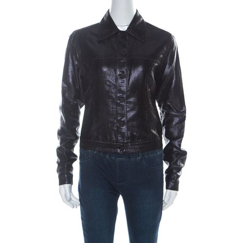 Gucci Black Lurex Knit Shiny Look Jacket M - Gucci - Modalova