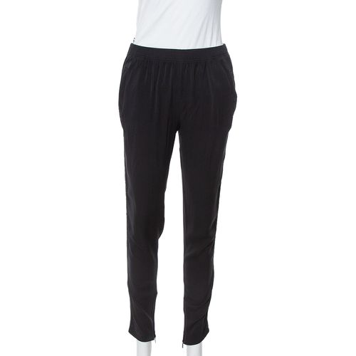 Gucci Black Silk Crepe Tapered Trousers S - Gucci - Modalova