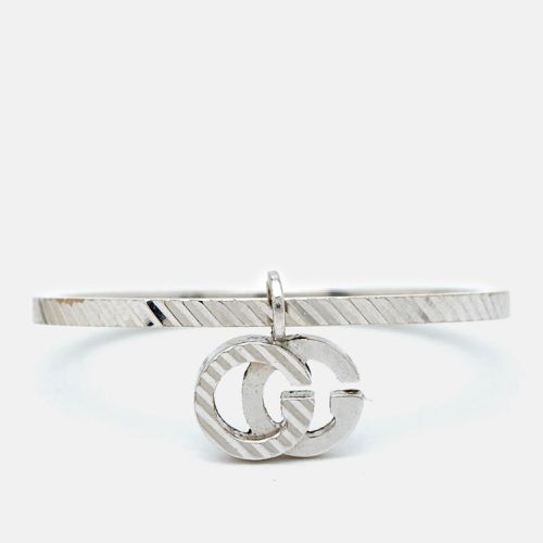 Gucci GG Running 18k White Gold Charm Ring Size 56 - Gucci - Modalova