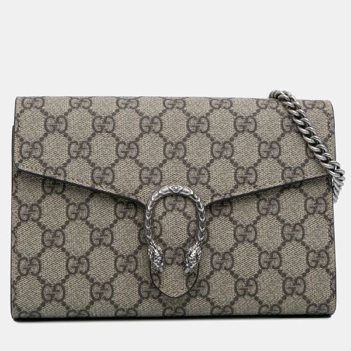 Gucci Beige GG Supreme Dionysus Wallet On Chain - Gucci - Modalova