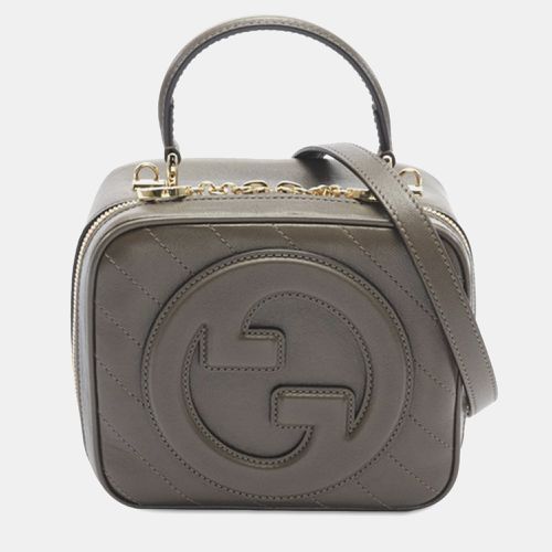 Gucci Sakai Be Green Calfskin Diagonal Stitched Blondie Top Handle Bag - Gucci - Modalova