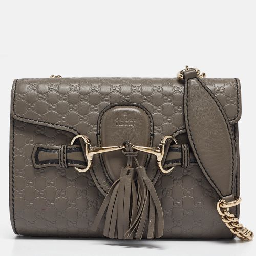 Microssima Leather Mini Emily Chain Crossbody Bag - Gucci - Modalova