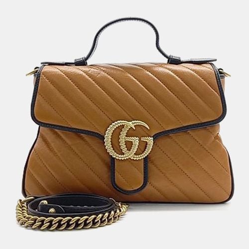 Gucci Matelasse Marmont Top Handle Bag - Gucci - Modalova