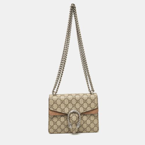 GG Supreme Canvas and Suede Mini Dionysus Shoulder Bag - Gucci - Modalova