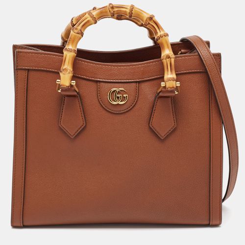 Gucci Brown Leather Small Diana Tote - Gucci - Modalova