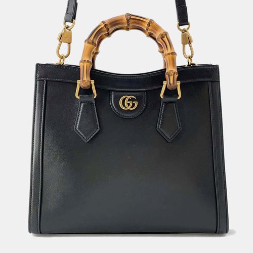 Gucci Black Leather Diana Bamboo Small Handbag - Gucci - Modalova