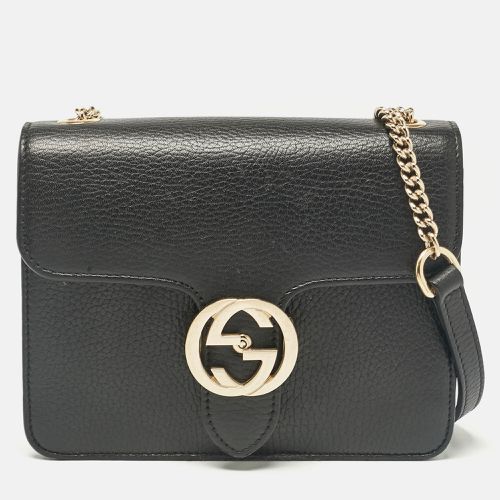 Leather Leather Dollar Interlocking Crossbody Bag - Gucci - Modalova