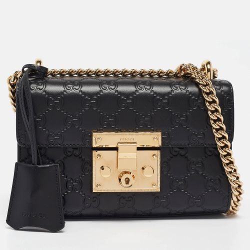 Gucci Black Guccissima Leather Small Padlock Shoulder Bag - Gucci - Modalova