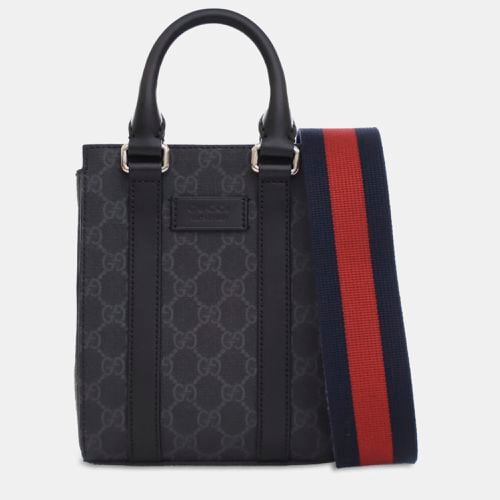 Gucci Black Canvas Mini GG Supreme Web Satchel Bag - Gucci - Modalova