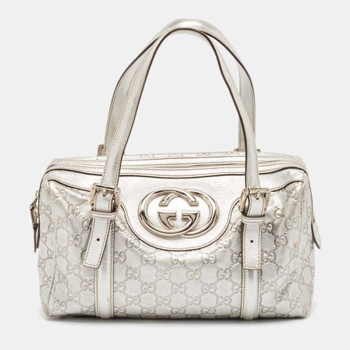 Ssima Leather Britt Boston Bag - Gucci - Modalova